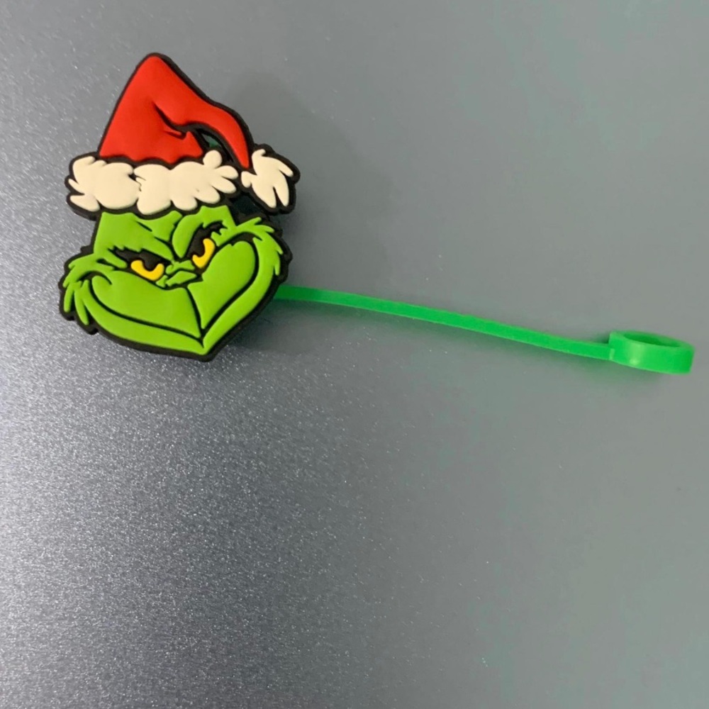Grinch straw topper Christmas Stanley